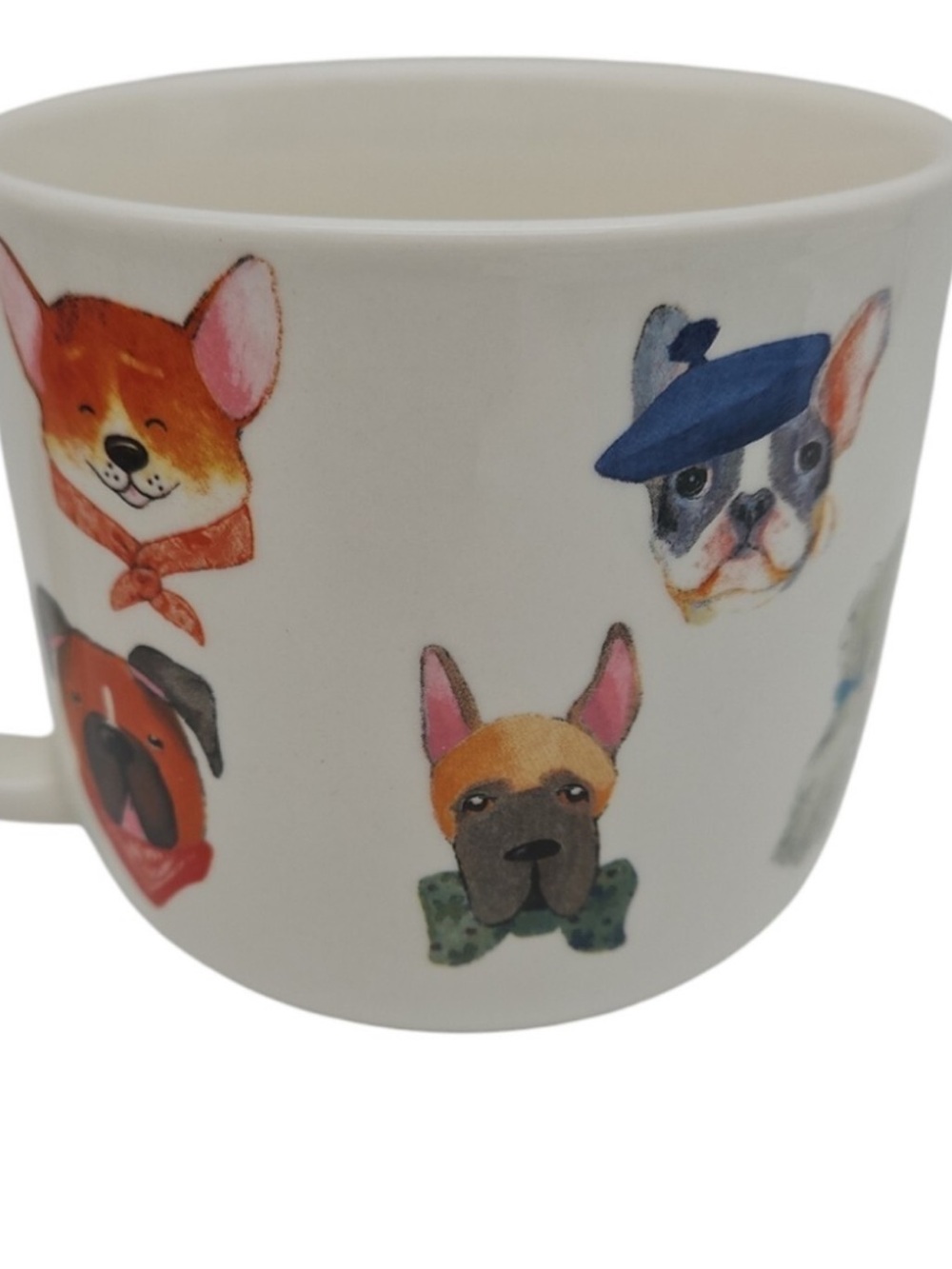 Mug Dog Sur la Table Dog Faces Ball Toys Stoneware Coffee Tea Mug